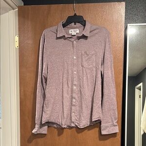Penguin soft purple button up